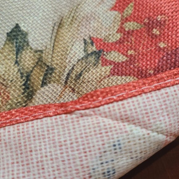 Christmas Table Runner Red Santa Decor Holiday Decoration Decorative Cloth - Picture 8 of 9